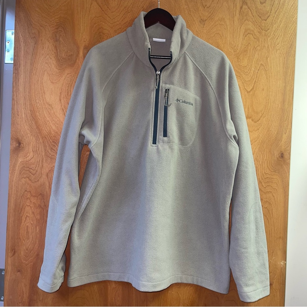 Men's Fast Trek™ III Half Zip Fleece Pullover Mens XXL Beige Tan Color
